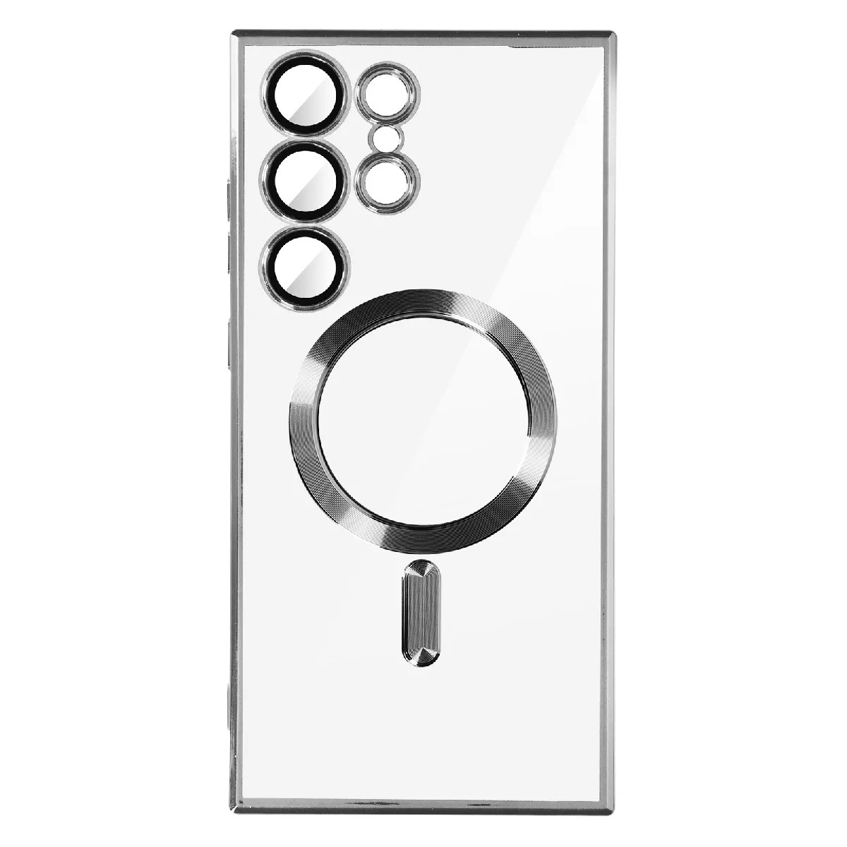 Avizar Argent Coque Magsafe Pour Samsung S23 Ultra Protection Caméra