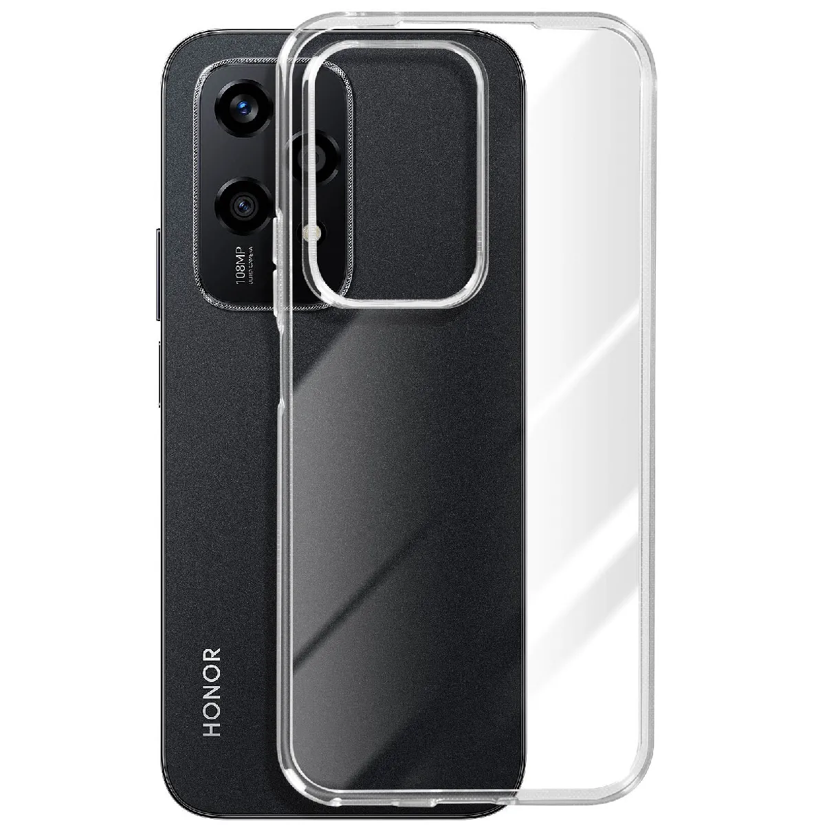 Mayaxess Coque Silicone Souple Pour Honor 200 Lite Transparent