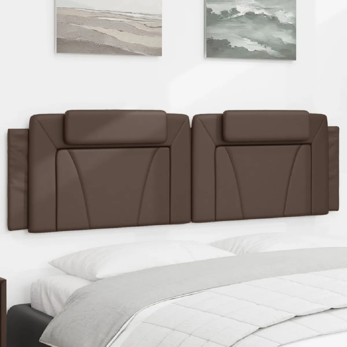 vidaXL Coussin de tête de lit 180 cm similicuir - vue 7