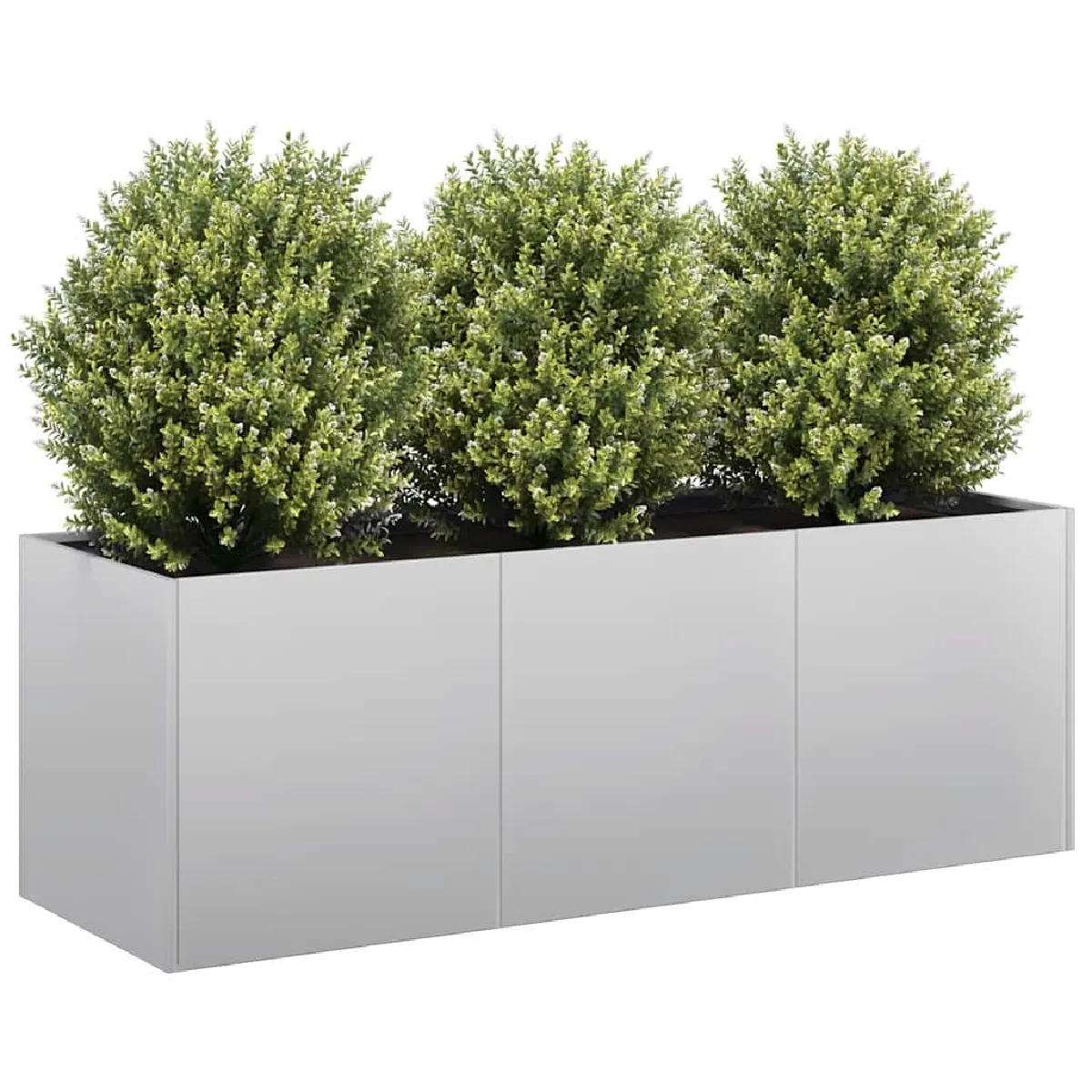 Vidaxl Jardinière 120x40x40 cm acier galvanisé pot de fleurs support de plantes lit surélevé support de jardinière 860680