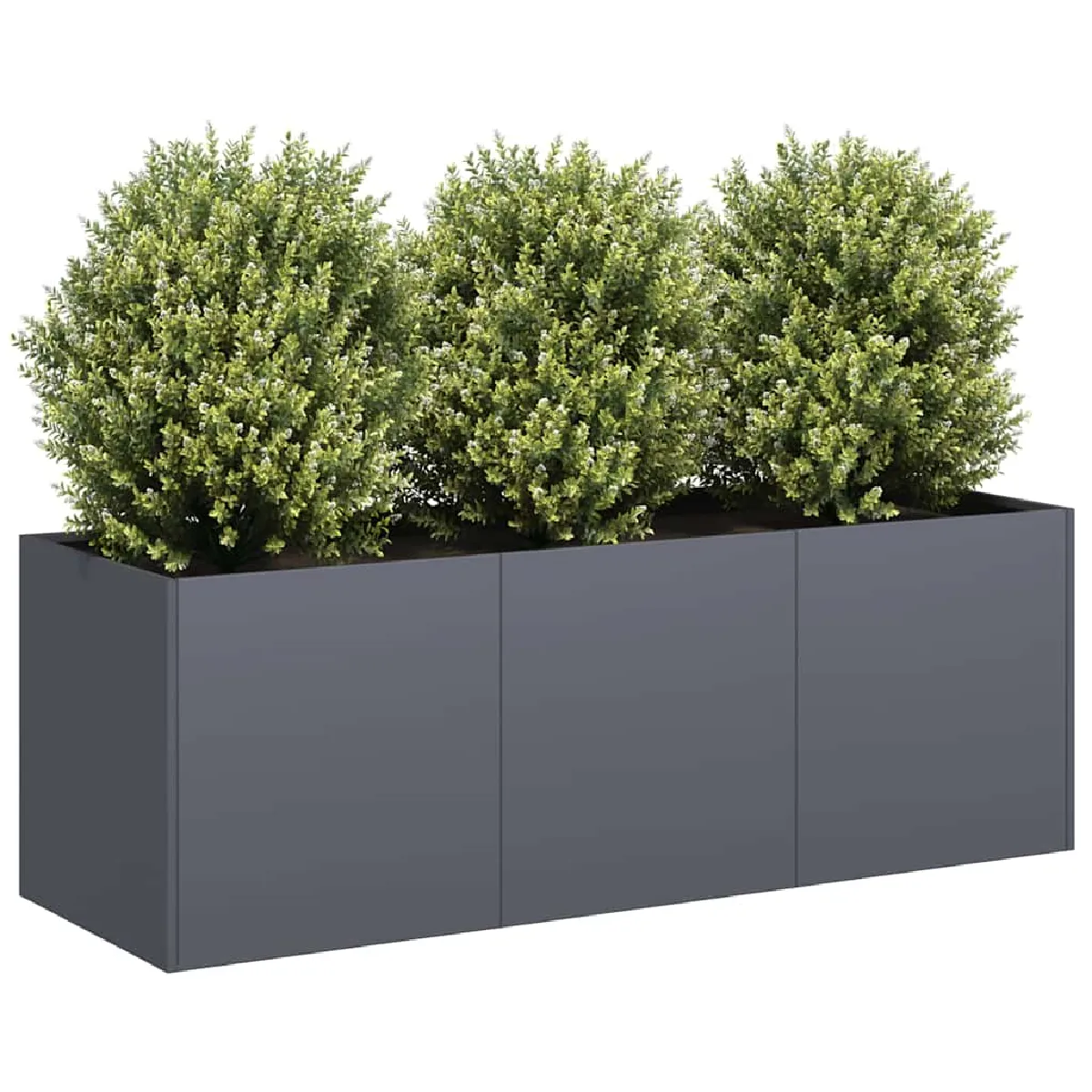 Non Communiqué Anthracite Jardinière 120X40x40 Cm Acier Laminé À Froid - Image 3