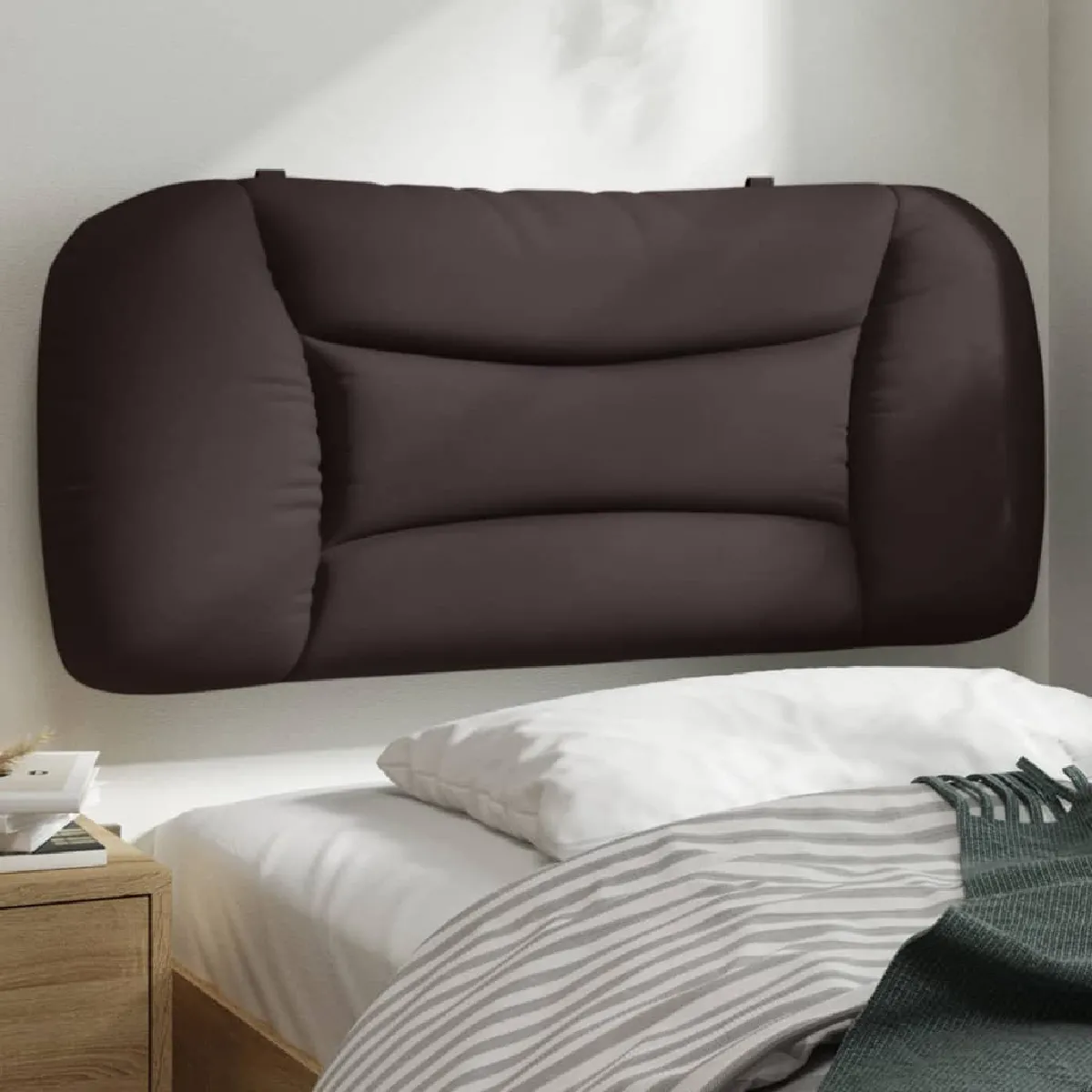 vidaXL Coussin de tête de lit 80 cm tissu - vue 2