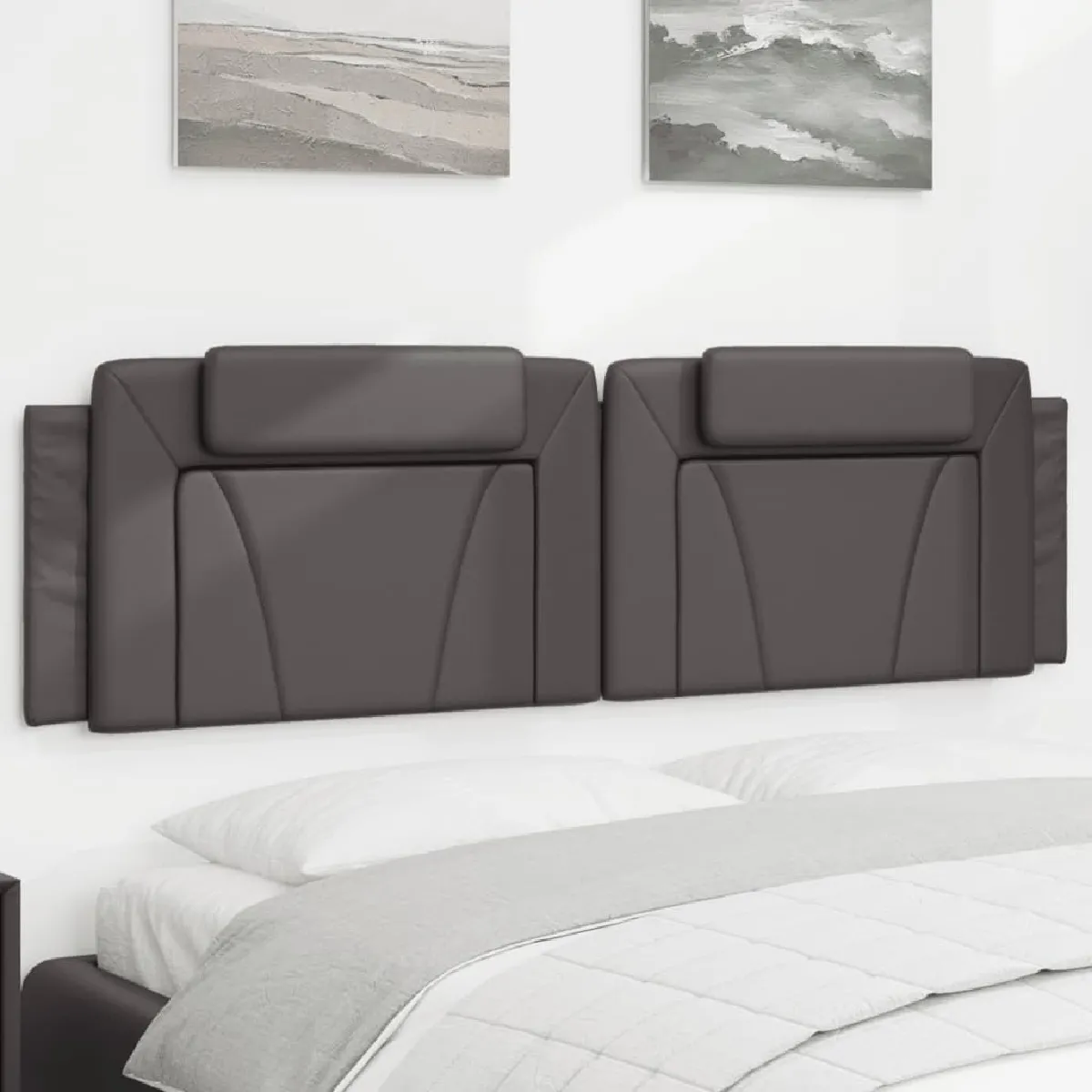 vidaXL Coussin de tête de lit 180 cm similicuir - vue 6