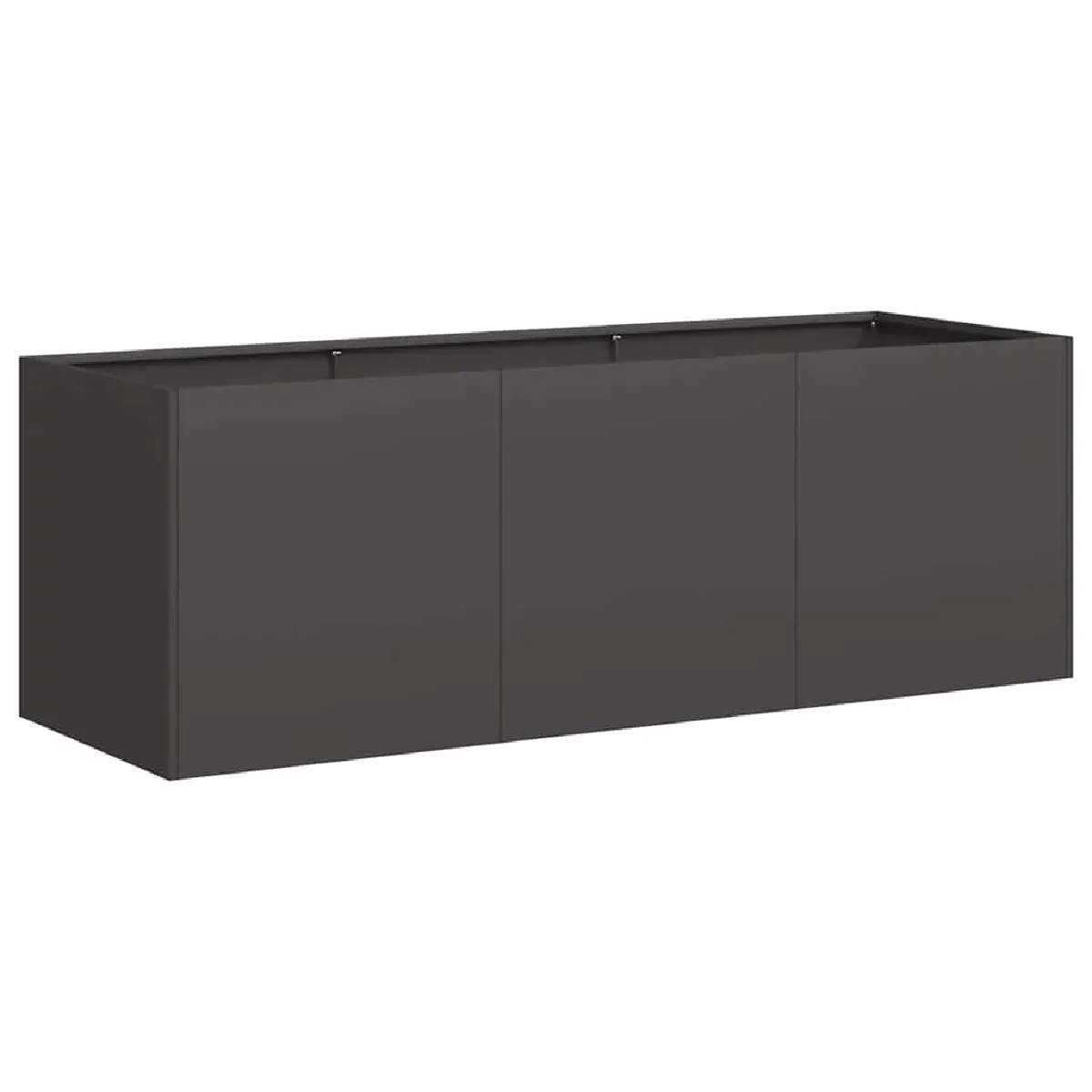 5 Pots De Fleurs En Métal Noir VidaXL - Grands Pots Ronds 30 Cm - Pour Intérieur Et Extérieur - Design Moderne Et Durable