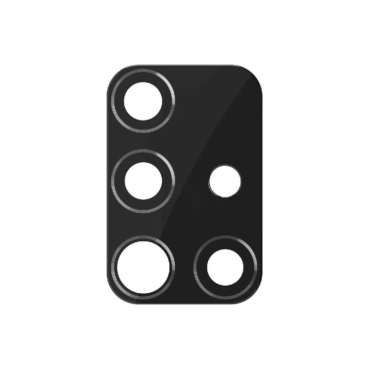 Avizar Noir Clappio Lentille Caméra Arrière Pour Samsung Galaxy A51
