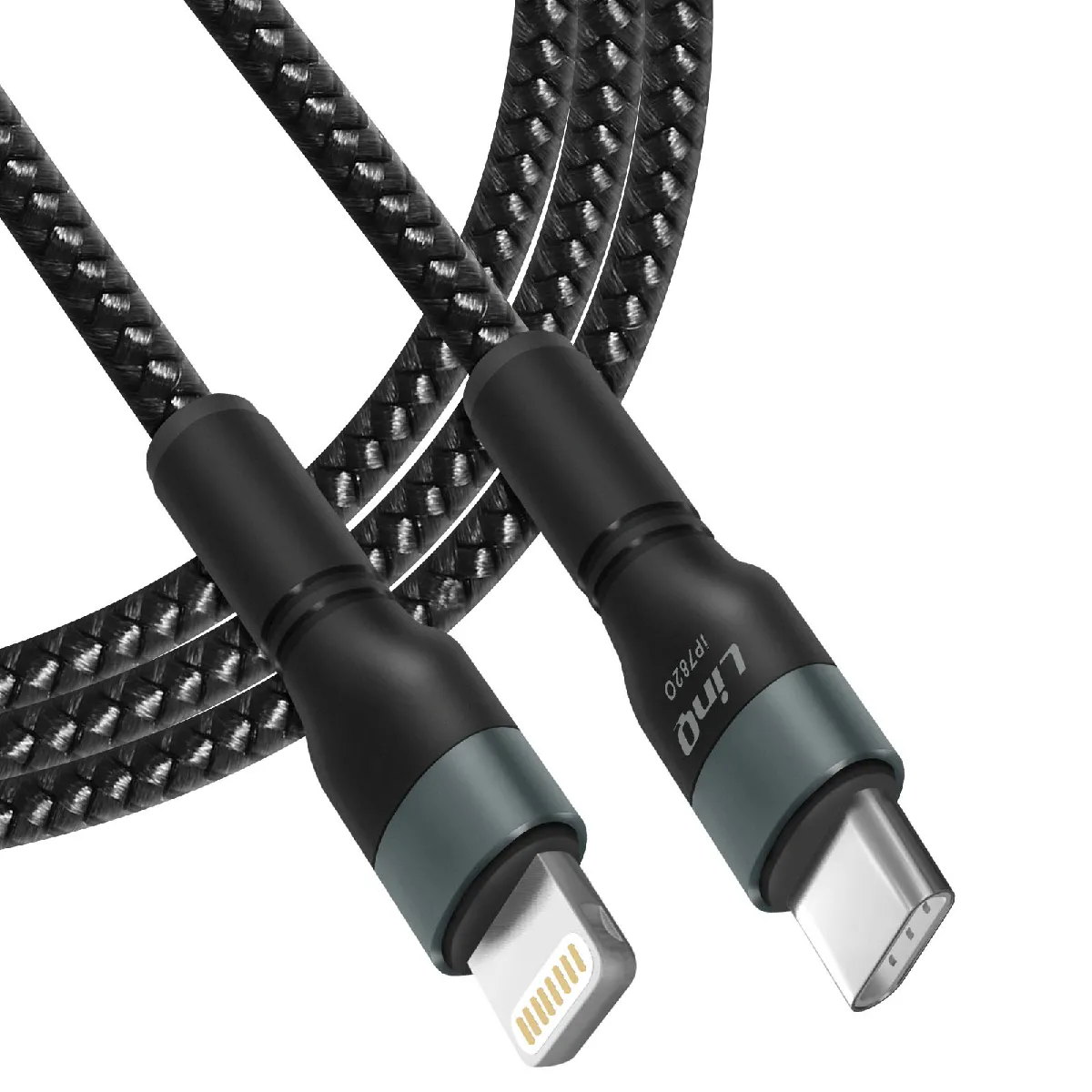 Linq Noir Câble De Charge Et Synchronisation Data Usb-C Vers Lightning 2M Pd 27W - Neuf - Image 2