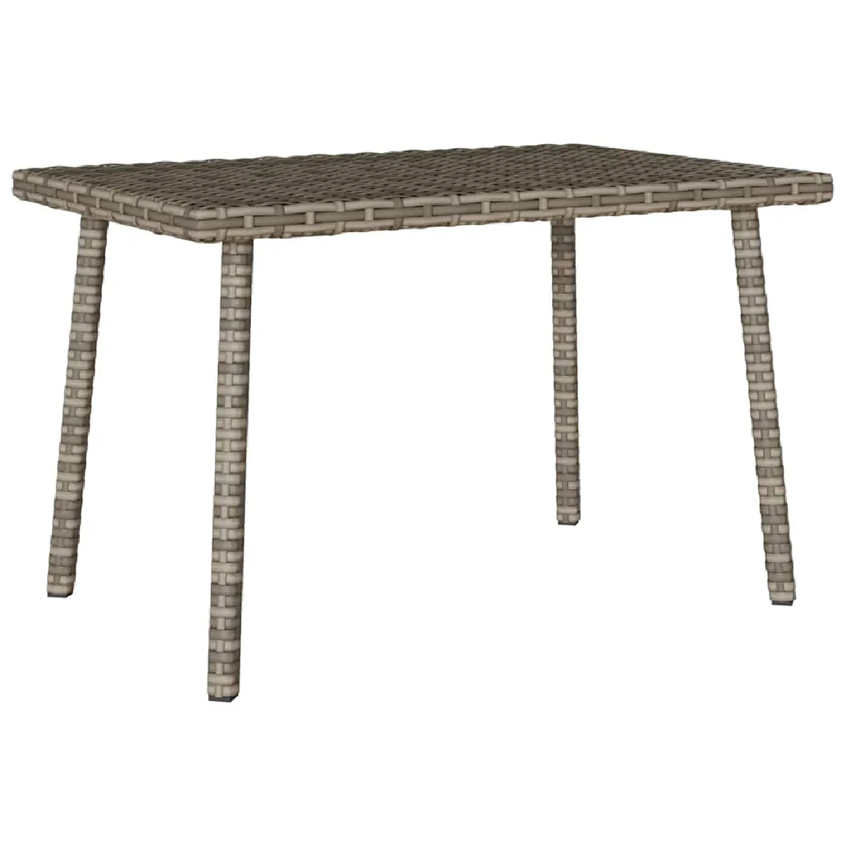 vidaXL Table basse de jardin rectangulaire 60x40x37 cm rotin - vue 2