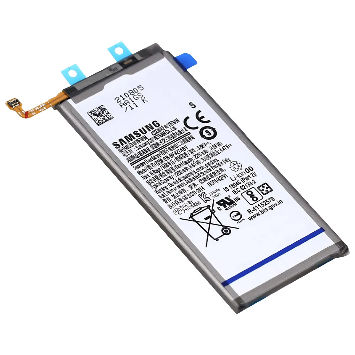 Batterie principale Samsung Galaxy Z Fold 3 2280 mAh Originale EB BF926ABY Neuf