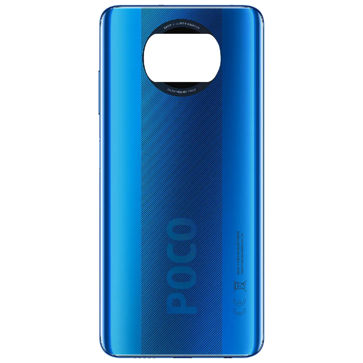 Xiaomi Bleu Vitre Arrière Poco X3