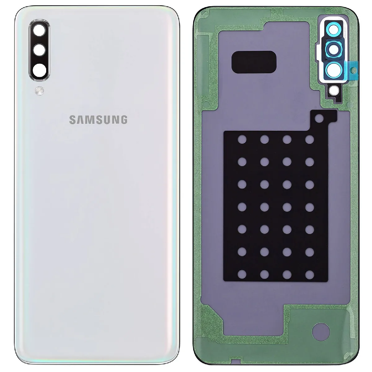 Cache batterie Samsung Galaxy A70 Façade arrière Original Samsung Neuf