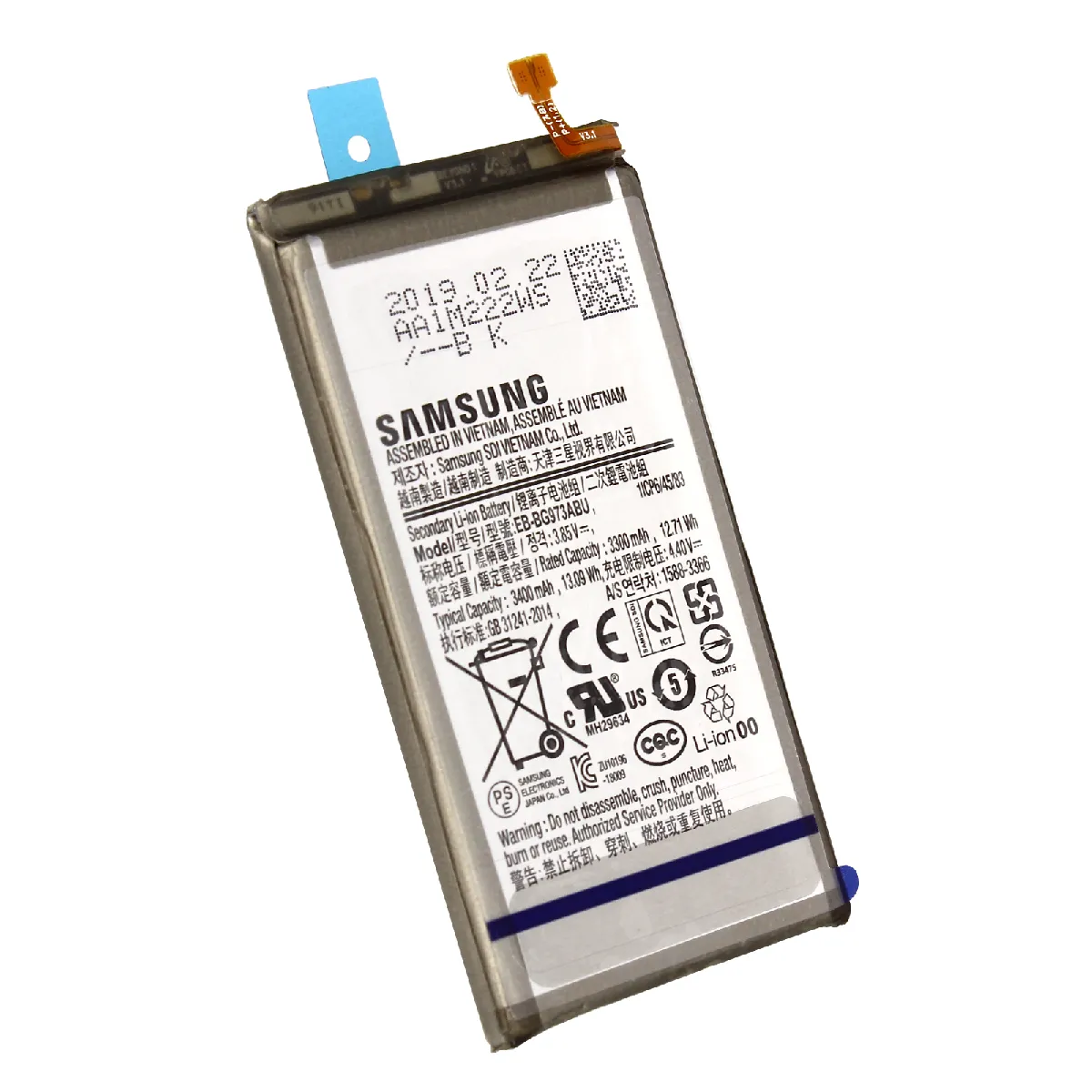 Samsung Galaxy S10 Batterie 3400mAh