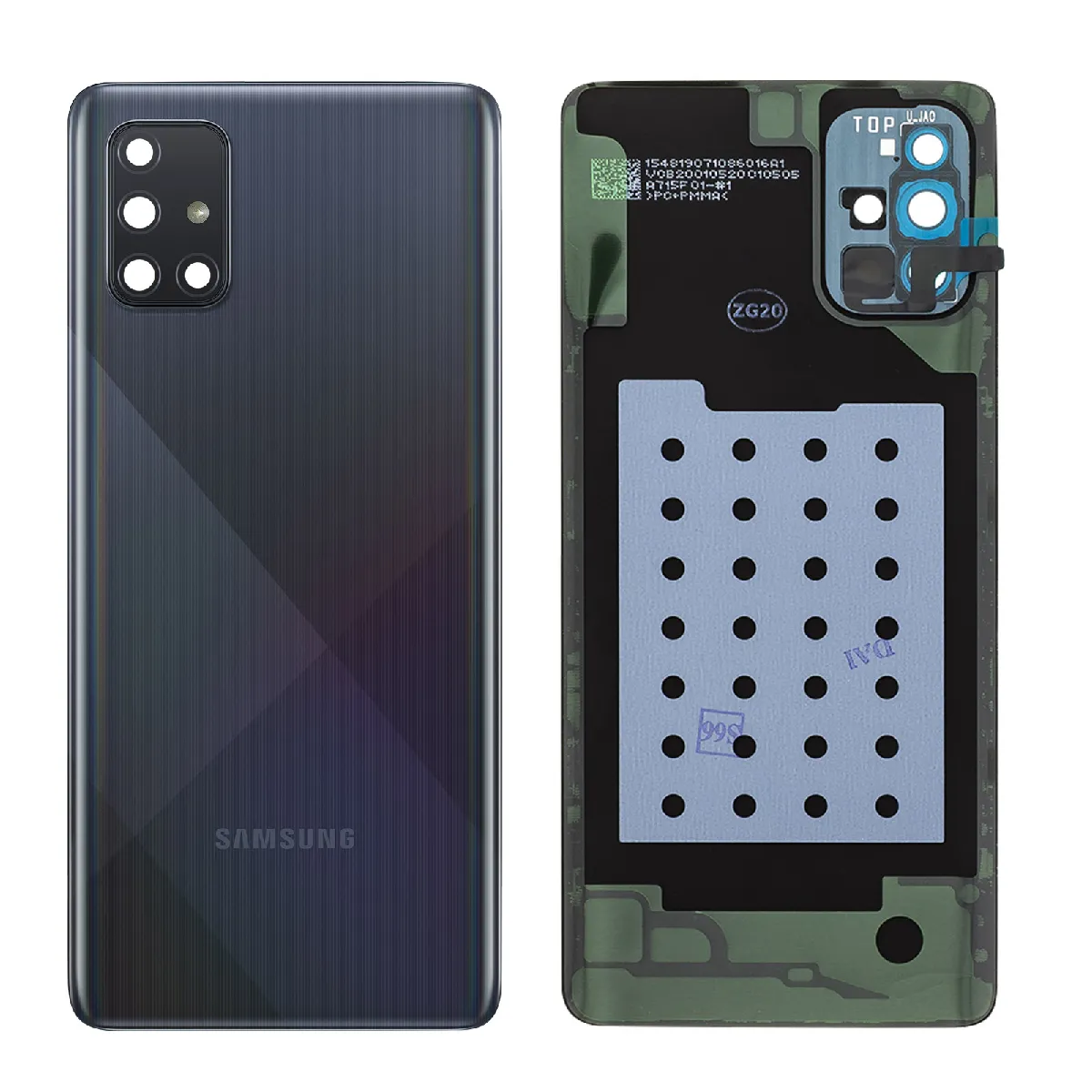 Cache Batterie D'origine Samsung Galaxy A71 Prisme Crush Neuf - vue 3
