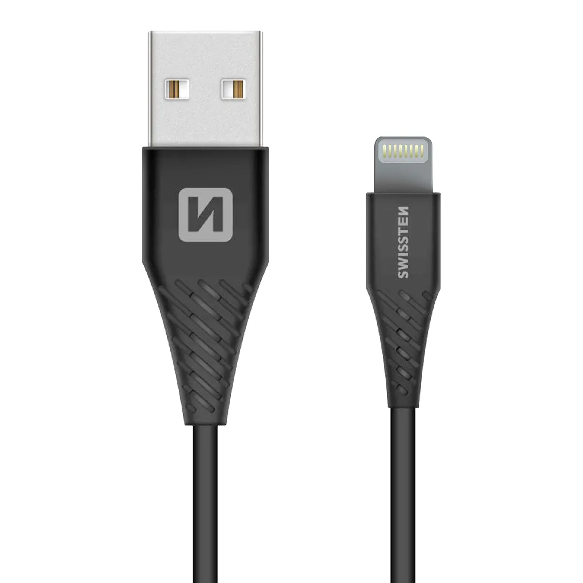 Swissten Noir Câble Lightning Vers Usb 60W