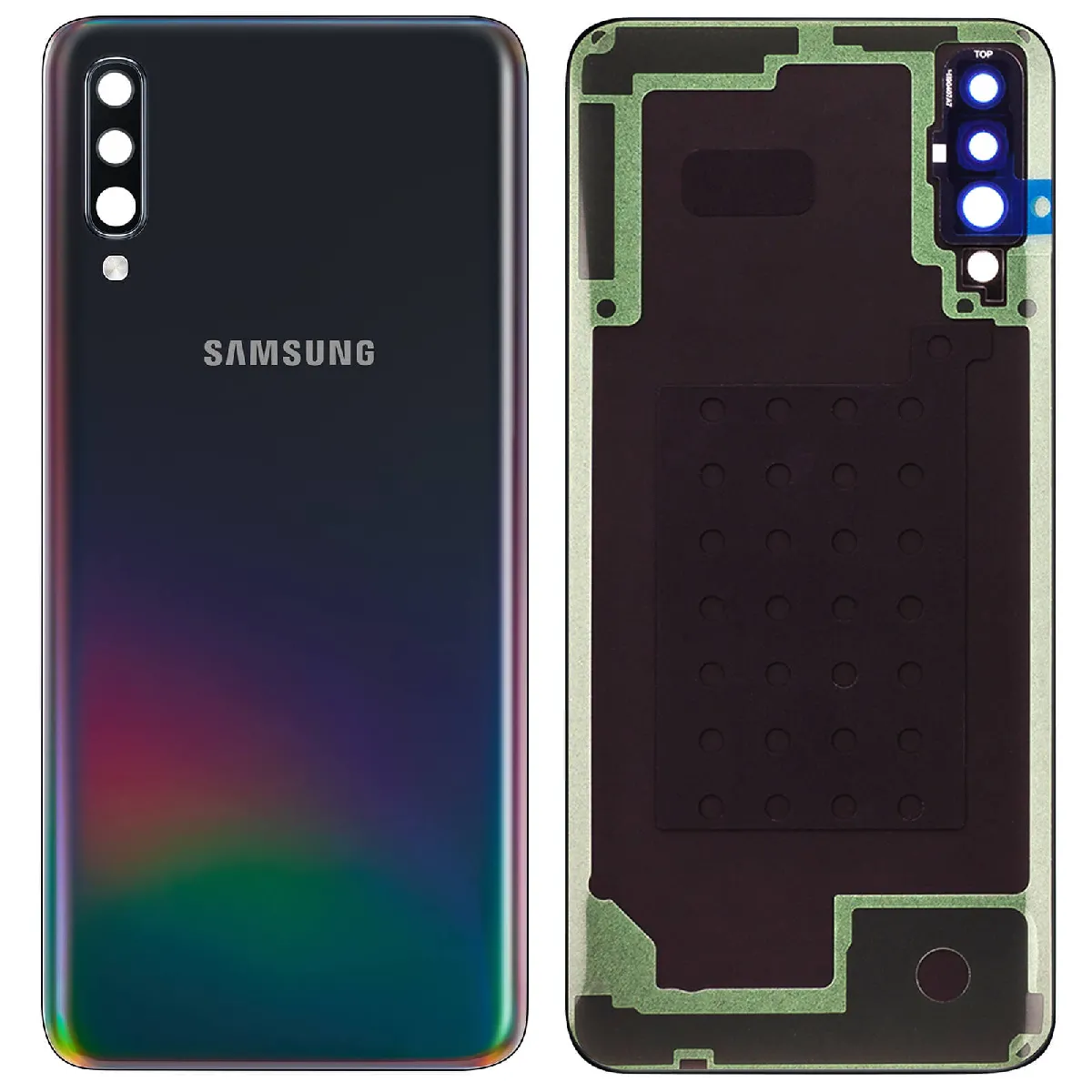 Cache batterie Samsung Galaxy A70 Façade arrière Original Samsung Neuf - vue 2