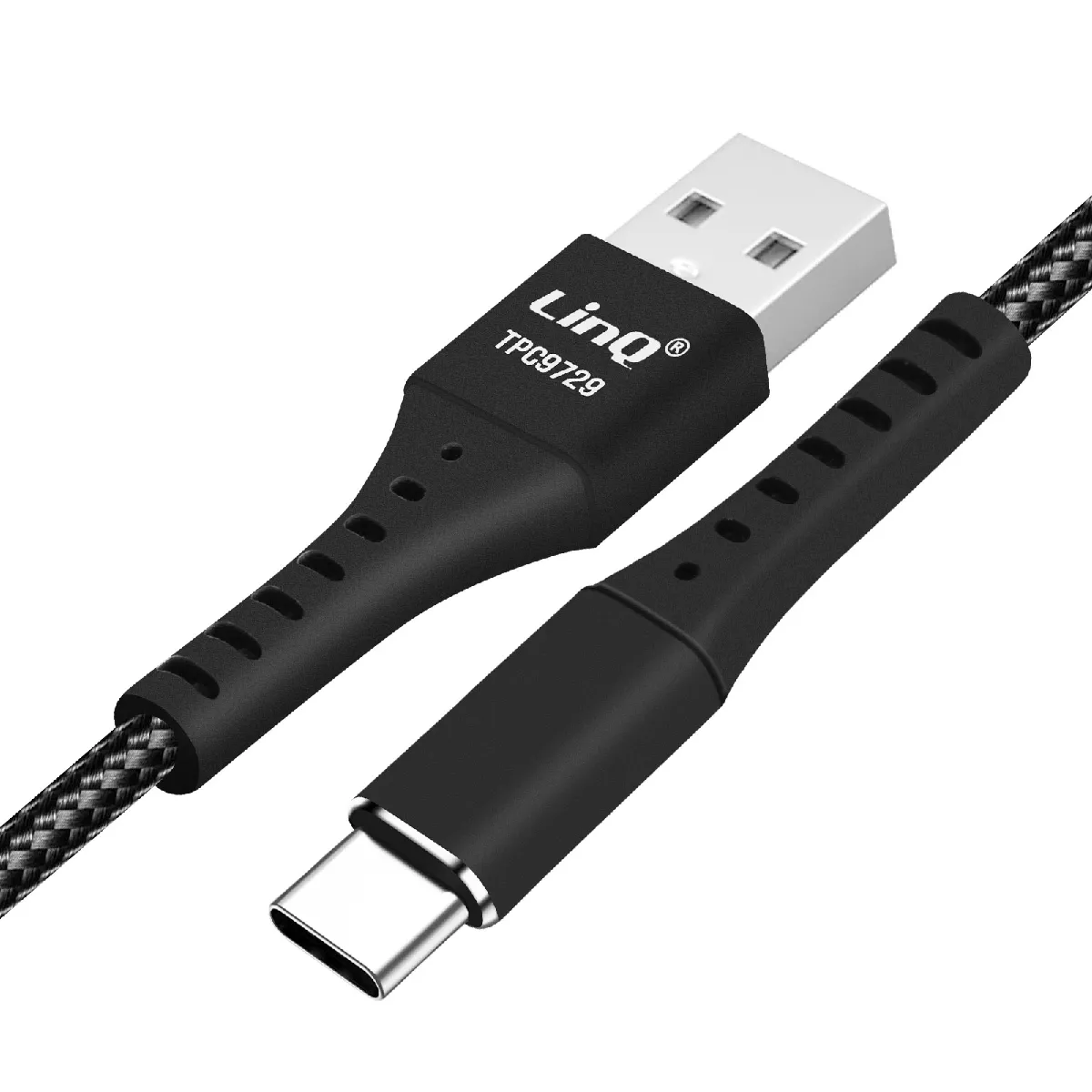 Linq - Câble USB vers USB-C - 5A - Charge Rapide - Noir - Image 3