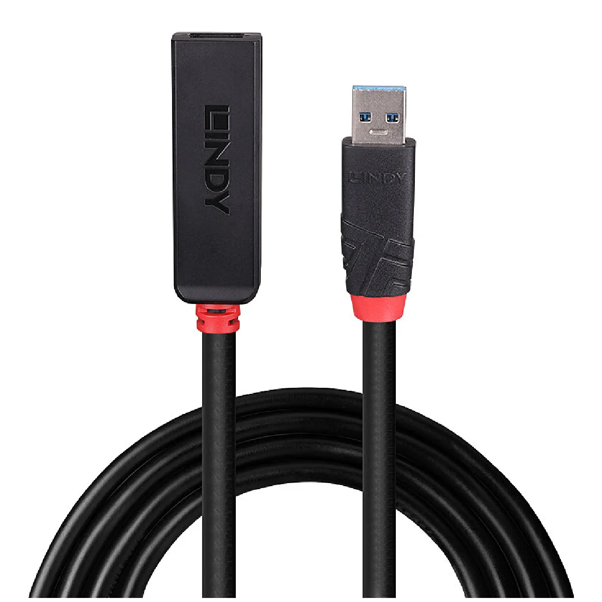 Lindy Noir Rallonge Active Usb 3.0, Slim, 15M - Neuf - Image 2