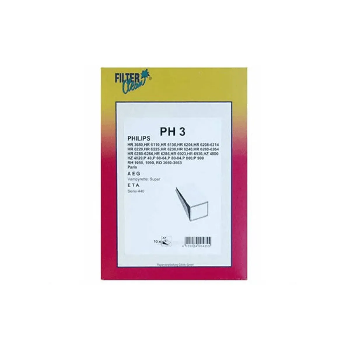 Philips Sachet de Sacs Aspirateur 10