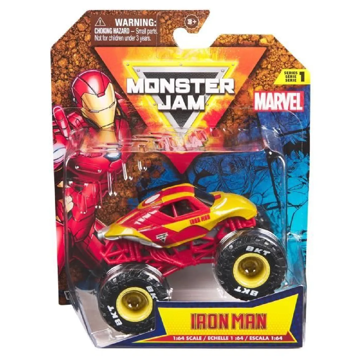 Spin Master Monster Jam - Vehicule Marvel 1:64 Monster Jam série 2 - Modele aléatoire