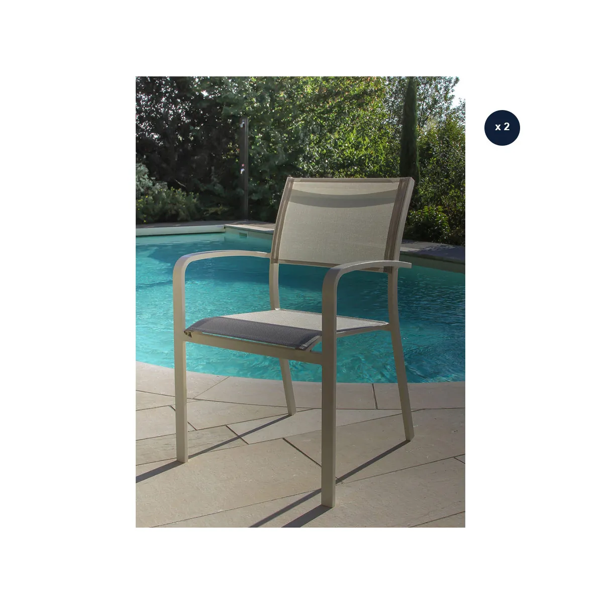 Jardiline Fauteuil de jardin Milos - vue 2