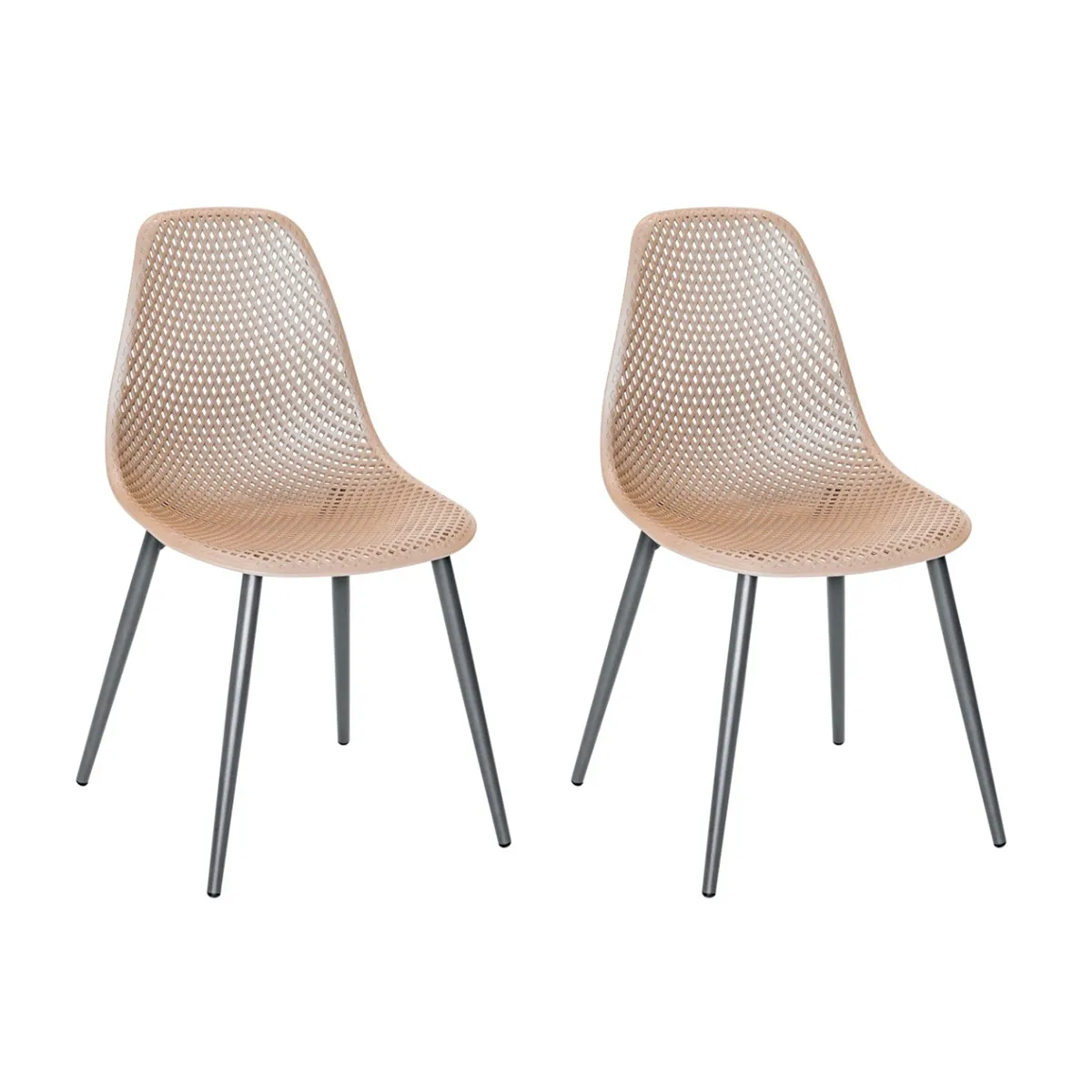Jardiline Chaises Malte - Taupe Jardiline Chaises Malte - Taupe