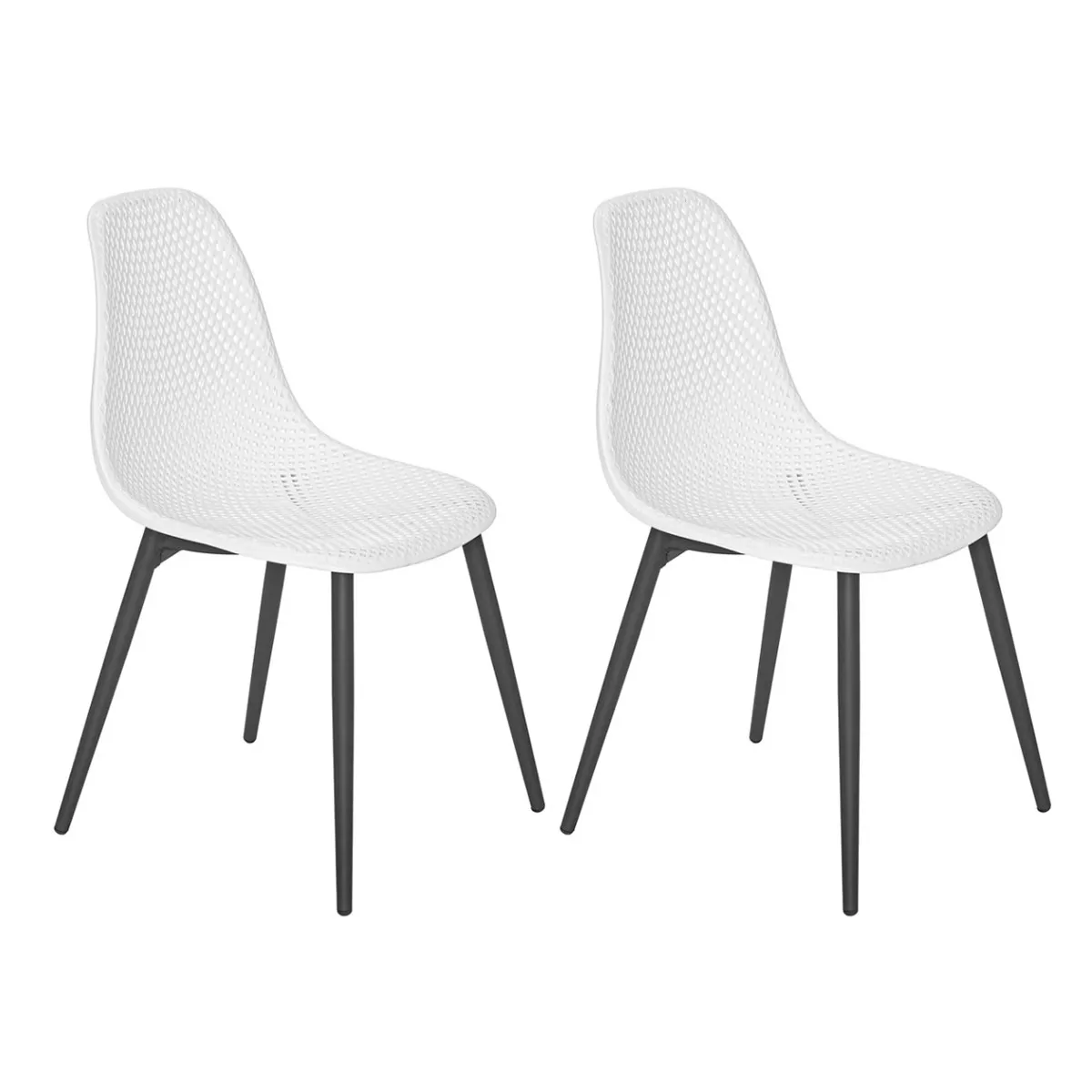 Jardiline Chaises de jardin Malte - Blanc Jardiline Chaises de jardin Malte - Blanc