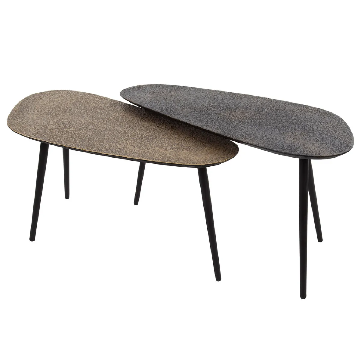 Meilleurs prix pour Lisa Design Kahoni Tables Basses Doré et Noir