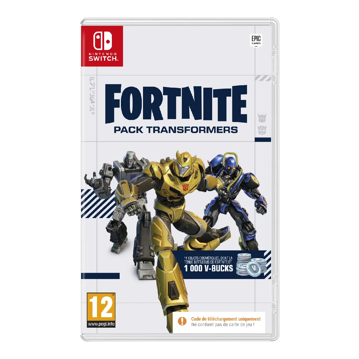 Joom Just For Games Fortnite Pack Transformers - Jeu Nintendo Switch Blanc - Image 4