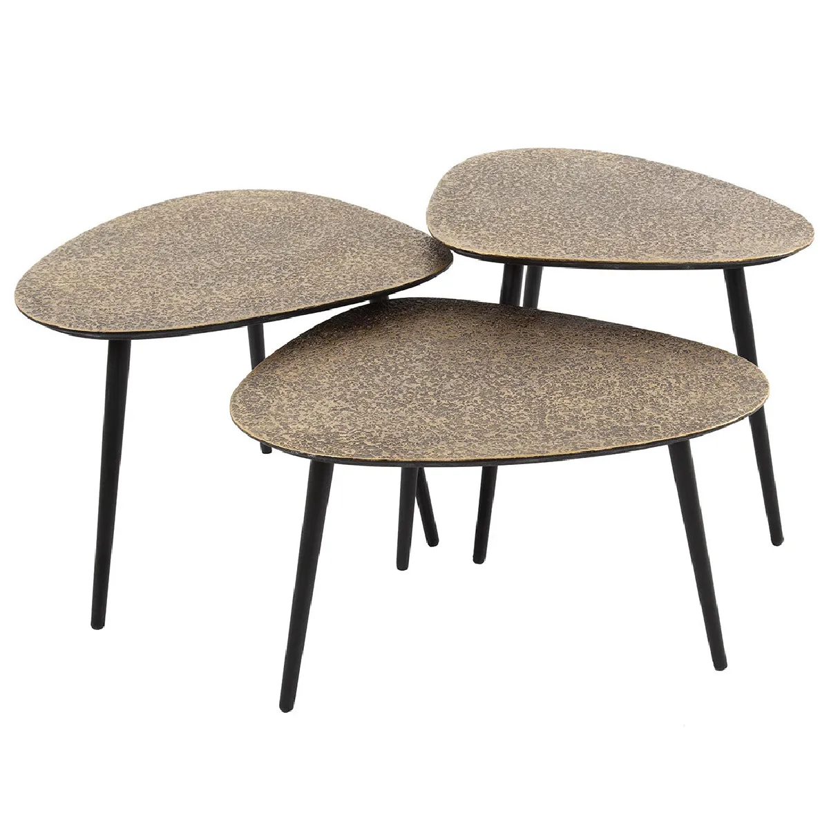 Comparer les prix de Lisa Design Kahoni - lot de 3 tables basses