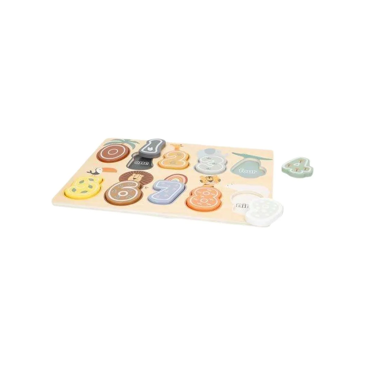 Woomax Puzzle éducatif en bois numéros