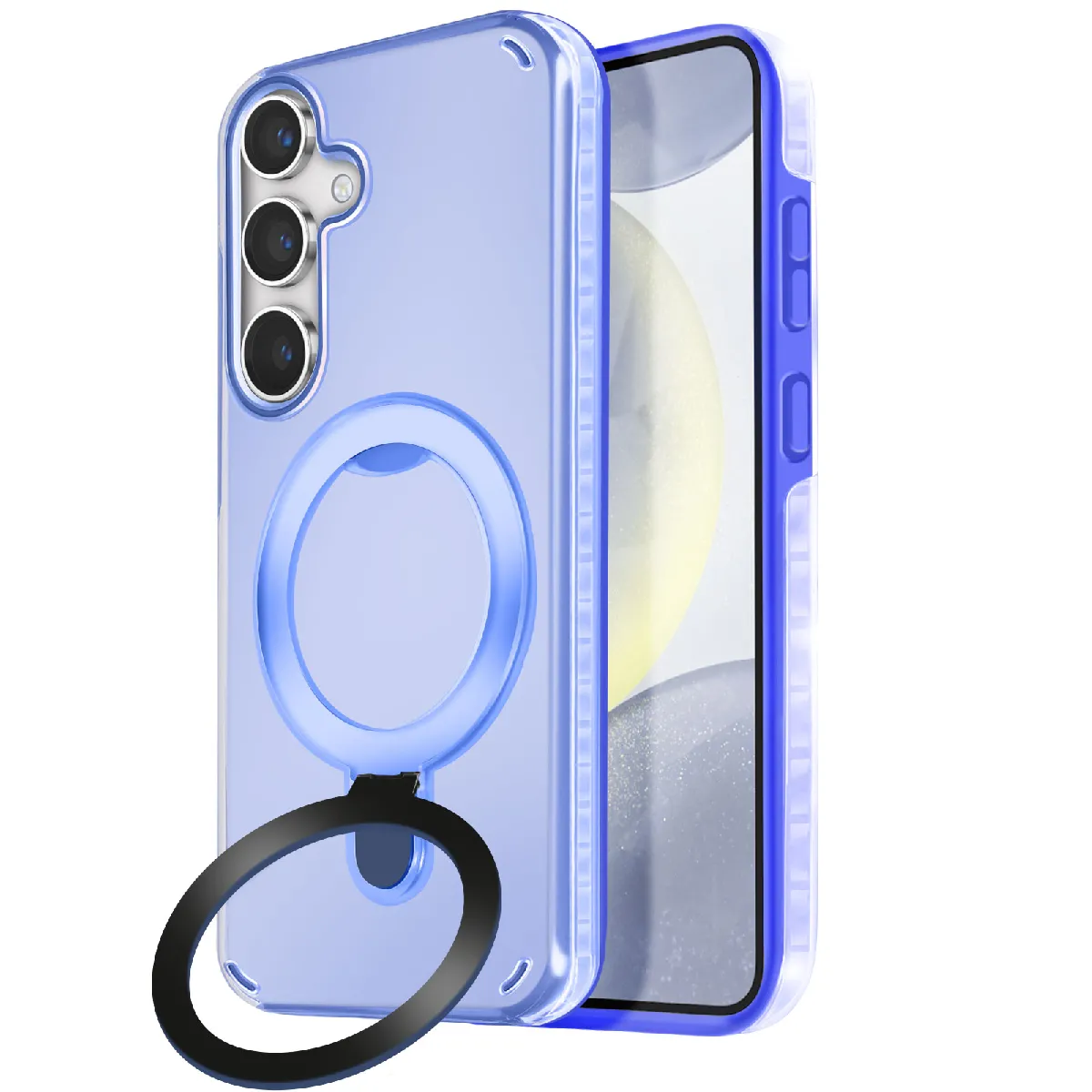 Avizar Bleu Coque Magsafe Pour Samsung S24 Plus Et S25 Plus Antichoc Support