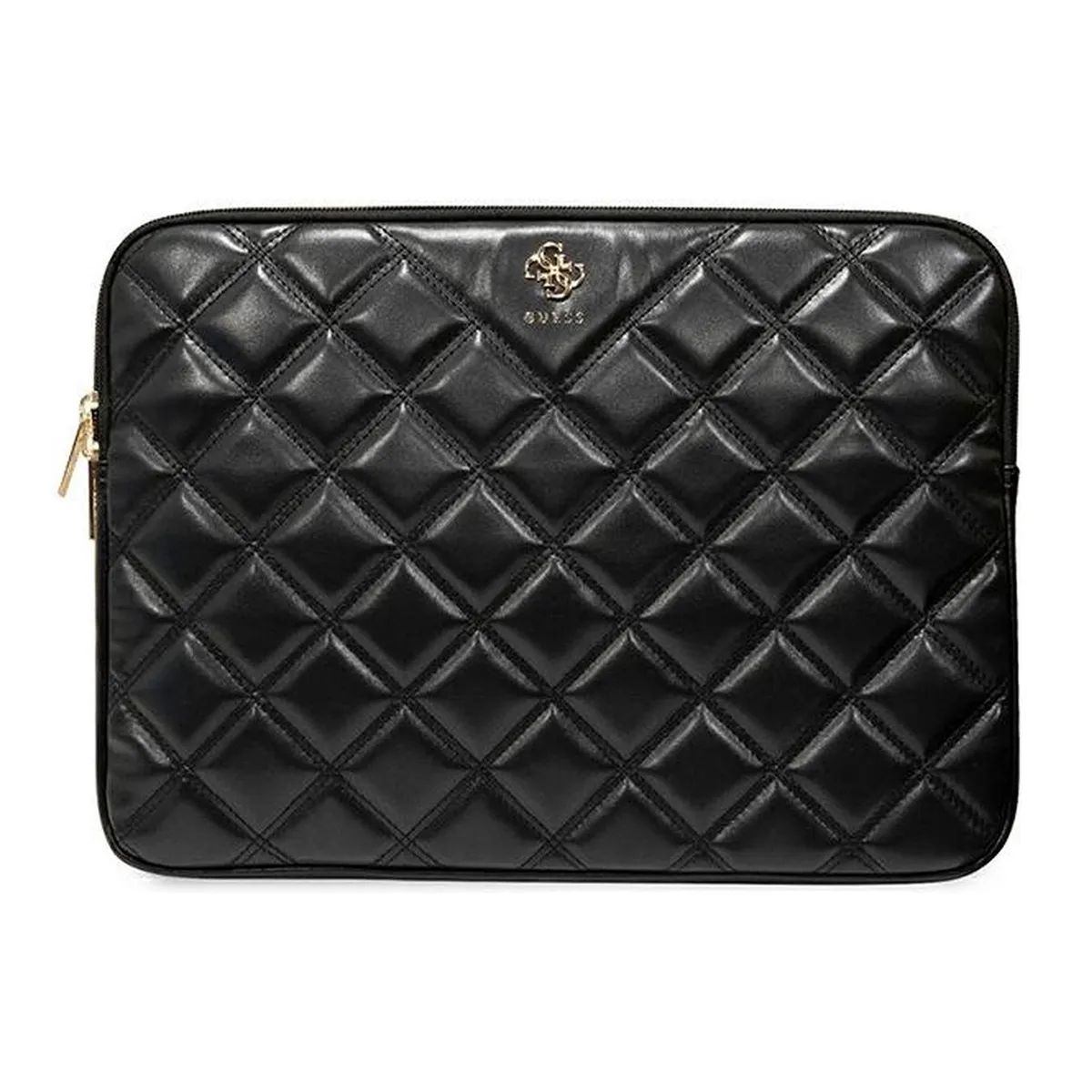 Guess Noir Housse Pour Pc 13 / 14 Pouces Matelassé Avec Logo 4G