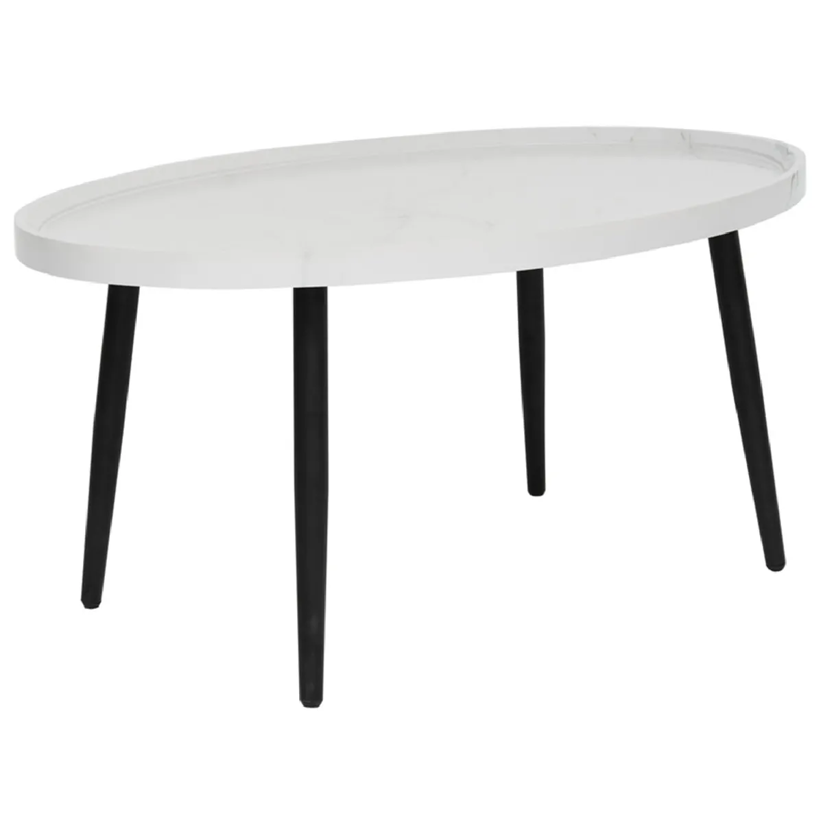 Meilleurs prix pour Lisa Design Table basse Helsinki - Effet marbre - 80 cm