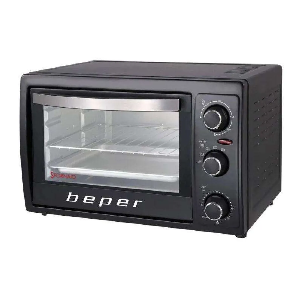 BEPER 90.884 Four Electrique Ventil&eacute; et Accessoires, 1300 W, Noir
