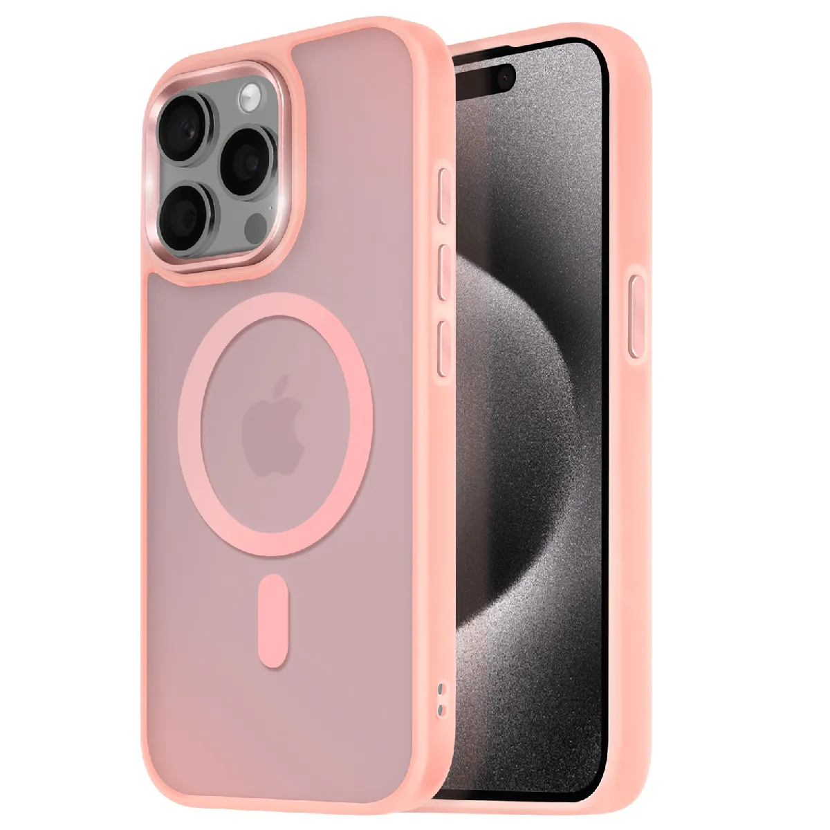 Avizar Rose Coque Magsafe Iphone 15 Pro