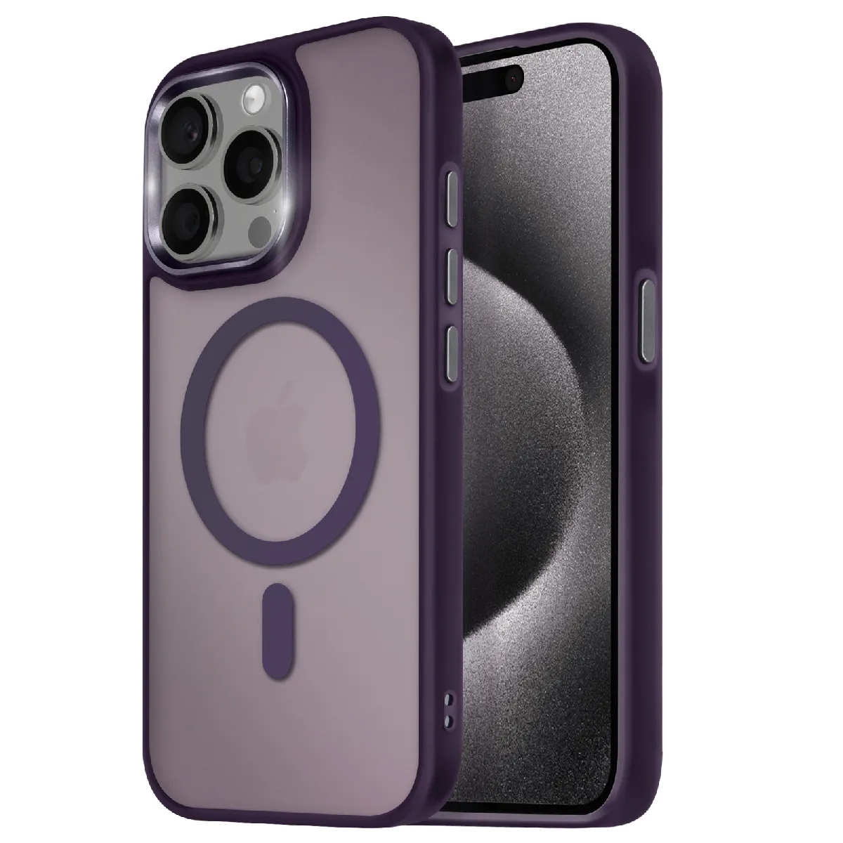 Avizar Violet Iphone 15 Pro Coque Magsafe