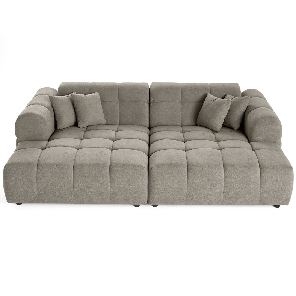 Lisa design Canapé droit Ray 4 places - Gris Lisa design Canapé droit Ray 4 places - Gris