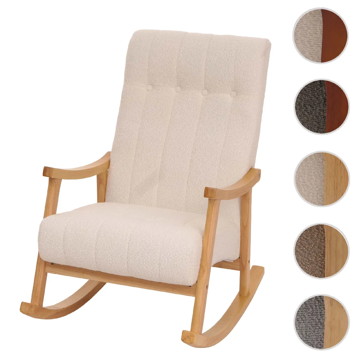 Mendler fauteuil rocking chair - beige