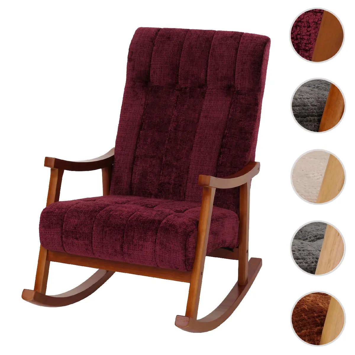 Mendler Fauteuil rocking chair - Rouge