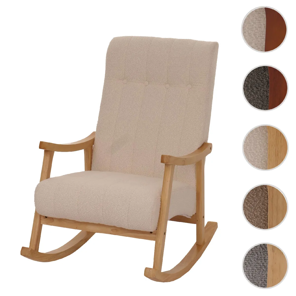 Mendler Fauteuil rocking chair - Beige