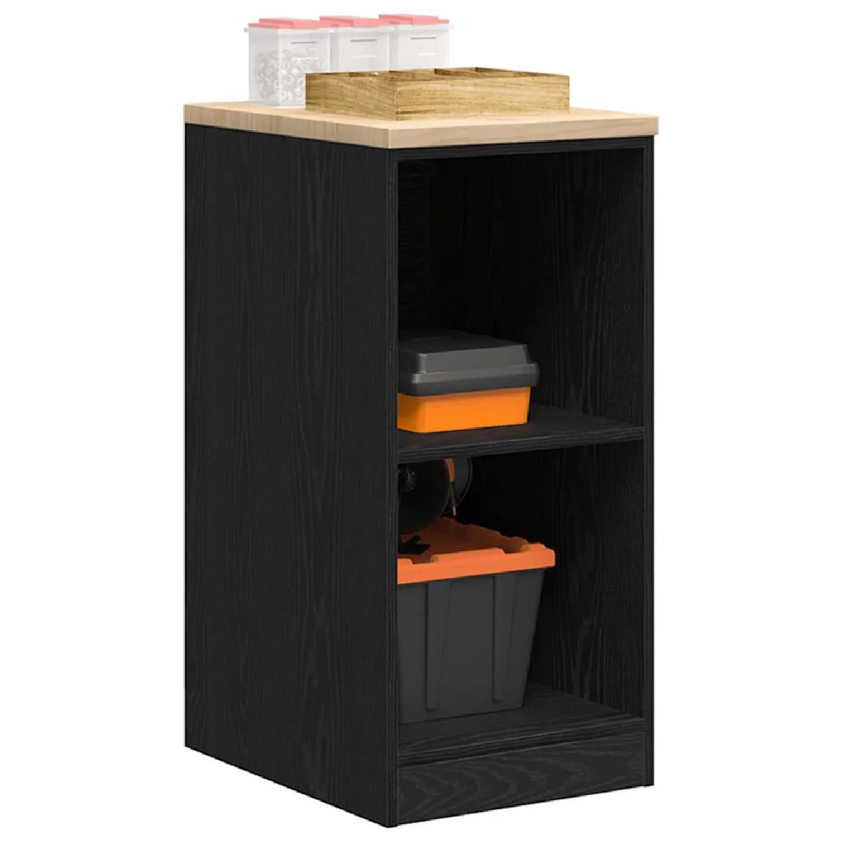 vidaXL Armoire de rangement de garage - Noir