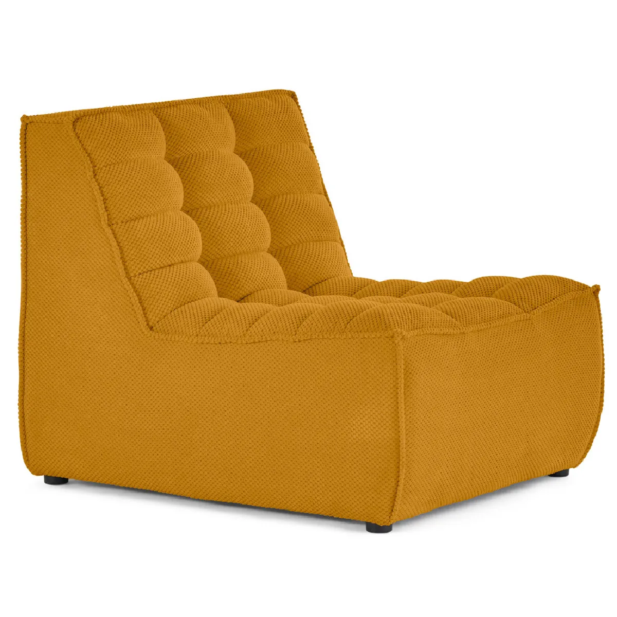 Lisa design Fauteuil modulable velours - Jaune Lisa design Fauteuil modulable velours - Jaune