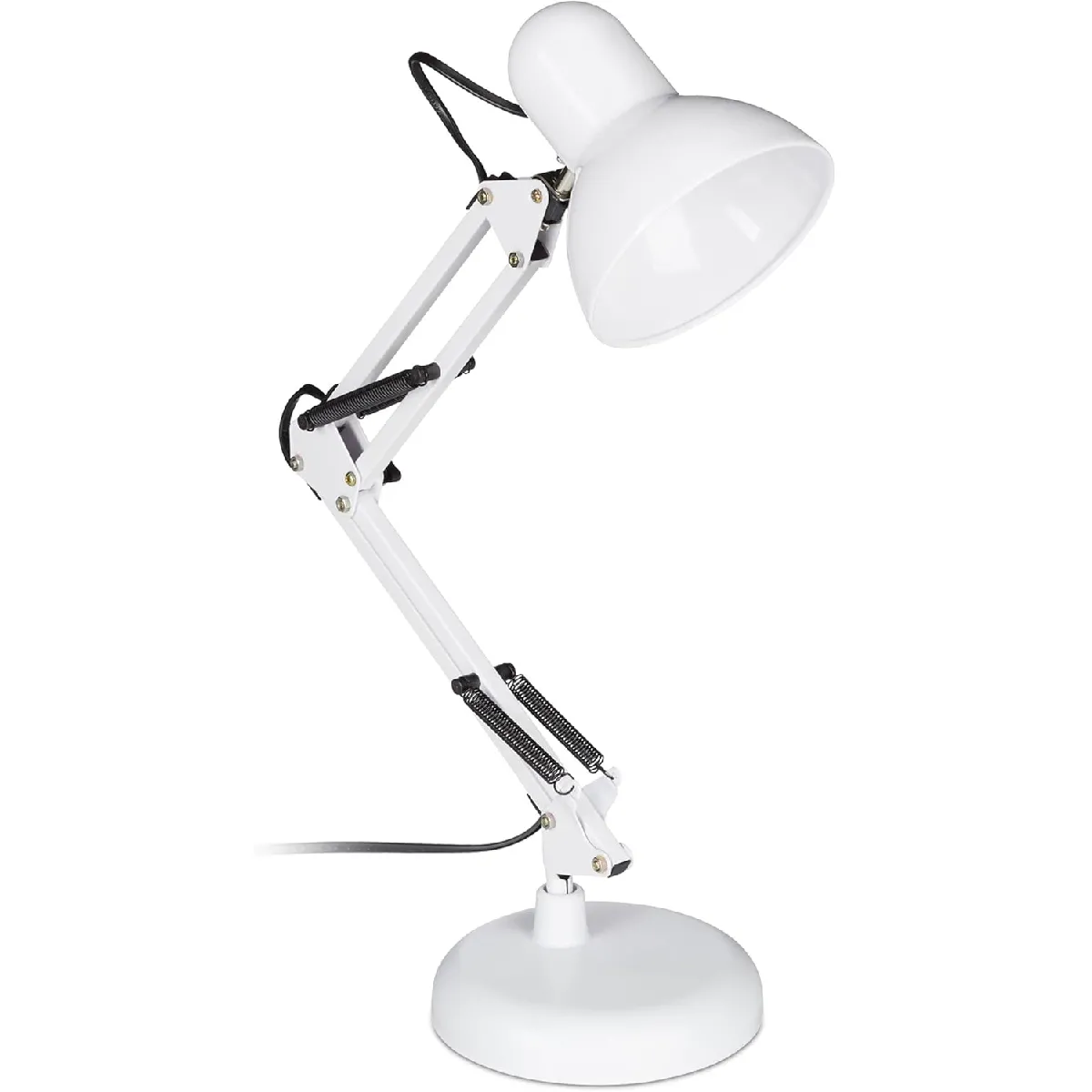 Lampe de bureau rétro métal - Blanc
