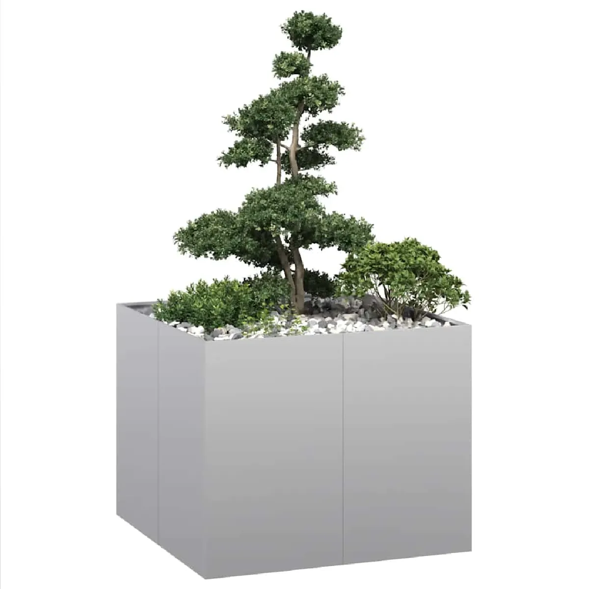 vidaXL Jardinière Acier Galvanisé - vue 5
