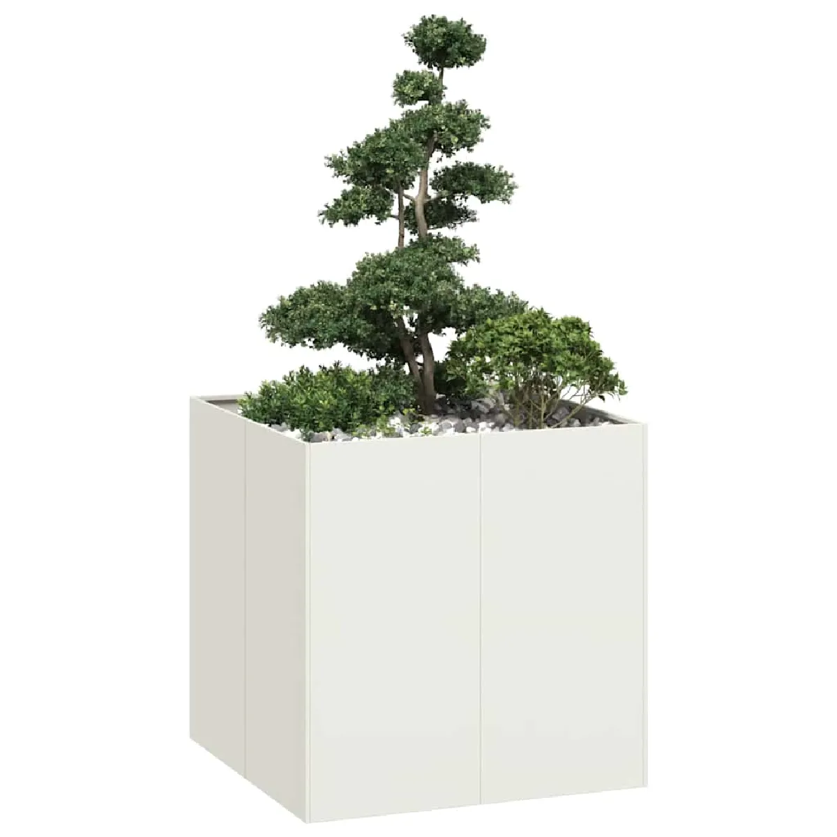 vidaXL Jardinière acier 80x80x80 cm - vue 2