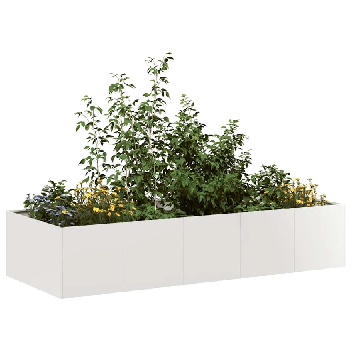 vidaXL Jardinière 200x80x40 cm Acier Inoxydable