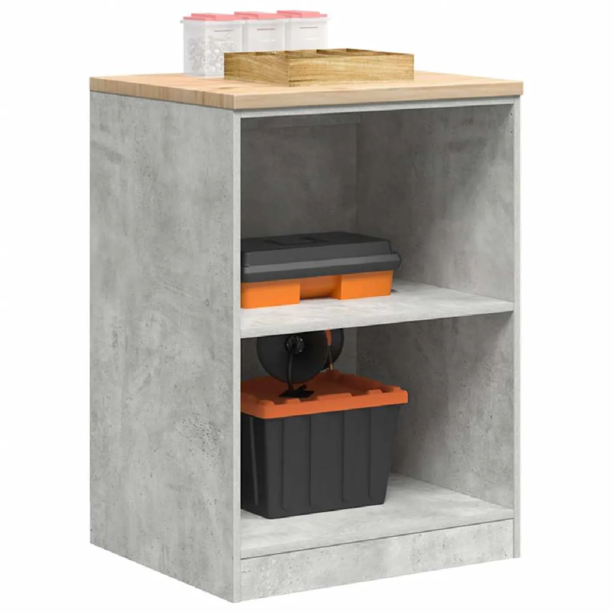 vidaXL Armoire de rangement de garage béton