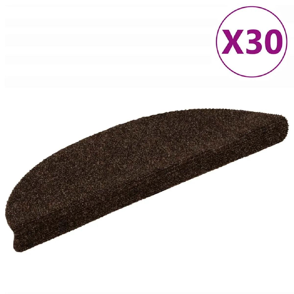 VIDAXL Tapis d'escalier 56x17x3 cm