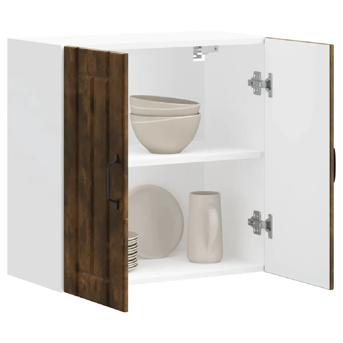 vidaXL Armoire murale de cuisine Lucca chêne fumé bois ingénierie - vue 3