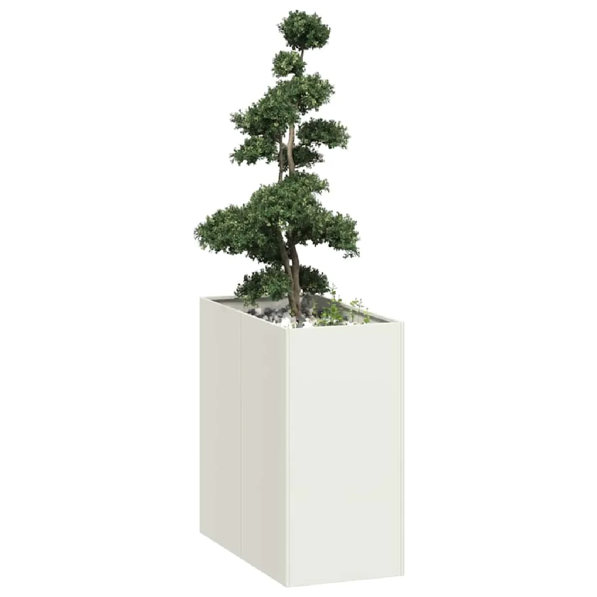 Vidaxl Jardinière Blanc - vue 3