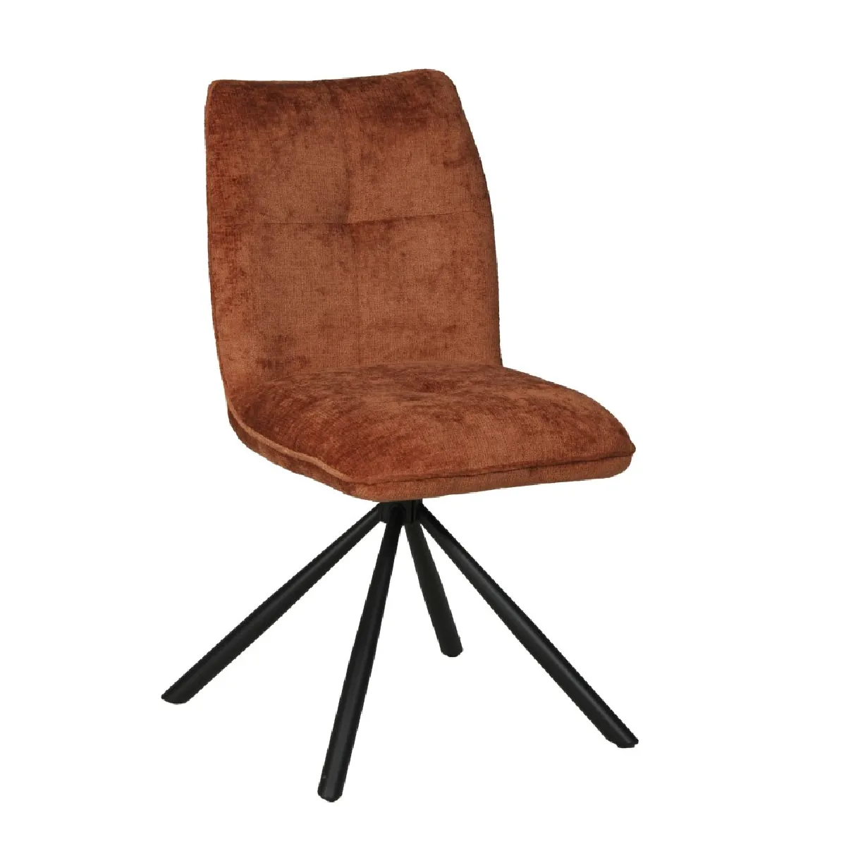 Chaise pivotante de salle à manger CORTINA / Brun brique Chaise pivotante de salle à manger CORTINA / Brun brique